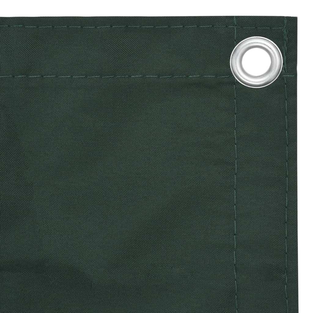 Balcony Privacy Screen Dark Green 90 x 300 cm Oxford Fabric