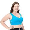 Plus Size Women S-6XL Yoga Sports Bra Padded Crop Top Running Active Breathable Gym Workout Vest Fitness Underwear Tops