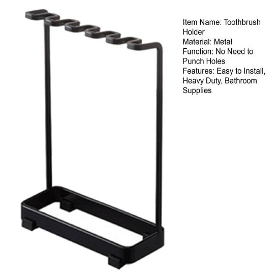 Držiak na hlavice elektrickej zubnej kefky Bez vŕtania na stenu Voľne stojaci Kúpeľňový nástenný pultový organizér na hlavice zubných kefiek Úložný stojan