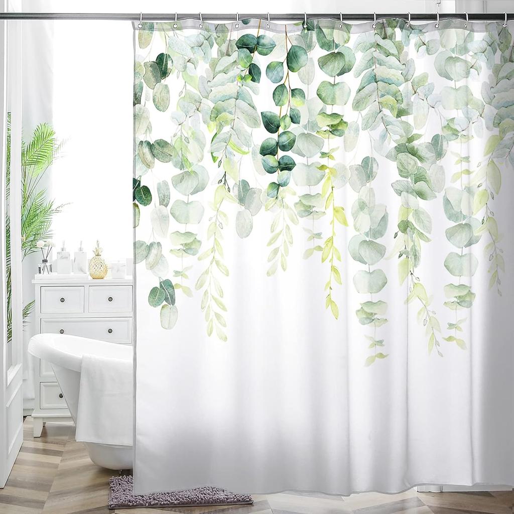 Bohemian Flower Bathroom Curtain Colorful Boho Floral Print Beautiful Bright Polyester Fabric Cloth Shower Curtain for Bathroom