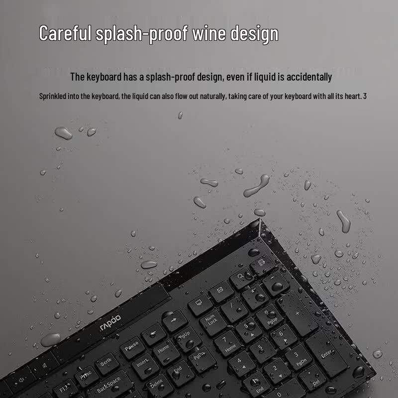 Rapoo 8200G Multi-Mode Wireless Tastatur- und Maus-Kombination