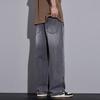 Herrenbekleidung Weite Hosen Baggy Jeans Streetwear Gerade Mode Denim Hosen Y2k Vintage Gewaschen Elastischer Bund Herrenhosen