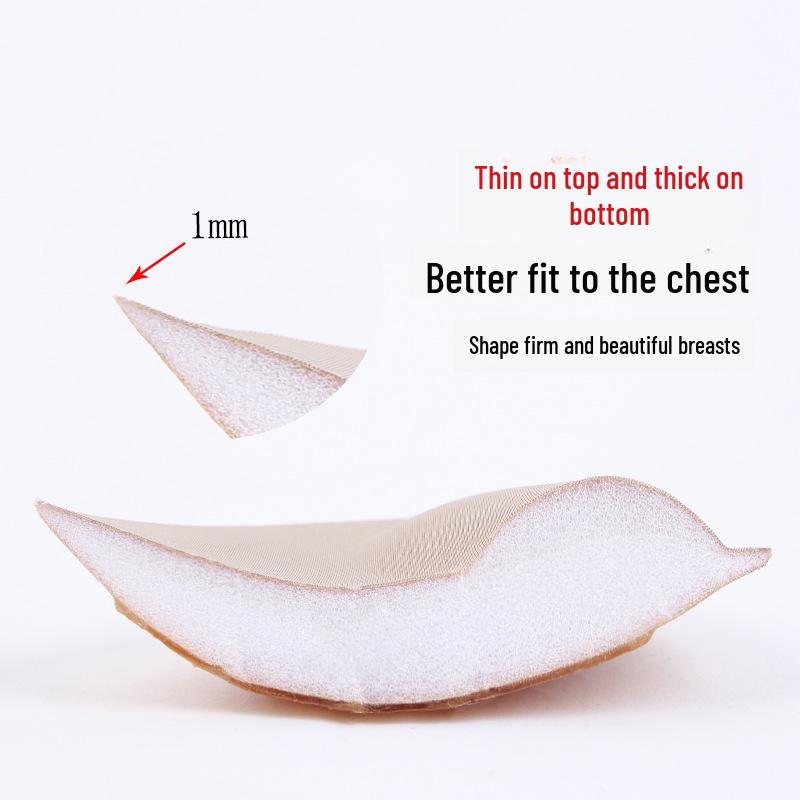 Oddychający Samoprzylepny Biustonosz w Kształcie Serca i Wkładki do Kostiumu Kąpielowego dla Kobiet