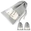3Pcs NonWoven Fabric Shoes Storage Bag Travel Dust Proof Shoe Bag for Household Storage(M Size