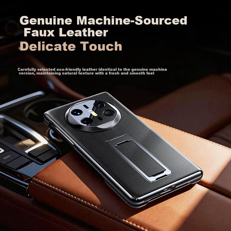 360° Dual-Screen Full-Coverage Wristband Stand Anti-Drop Case for Huawei Mate X6 Classic Edition Foldable Screen Smart Flip Leather Case