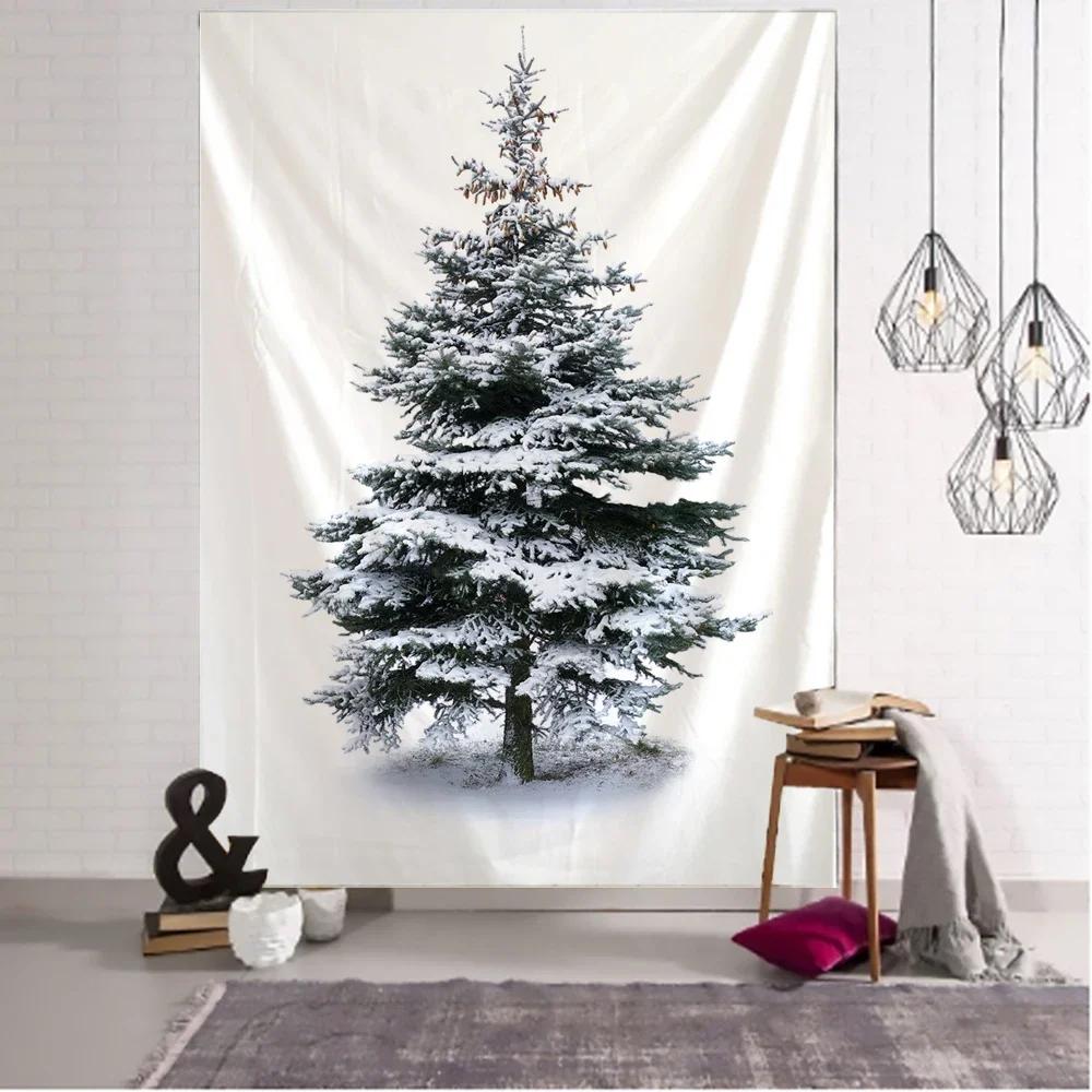 New Year's Christmas Tree Tapestry Decorations Wall Hanging Tapestries Christmas Rugs Home Decoration Beach Mat Tapestries
