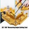 ABS 2 In 1 Miter Measuring And Cutting Tool Miter Sawer Protractor For Easy Handling In Carpentry Tasks