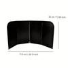 3 Sided Oil Splatter Guard Kitchen Steel Anti Splatter Shield Guard Grease Splatter Guard for Stove Top and Frying Pan