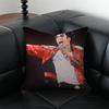 M-Michael Jackson Pop King Cushion Cover Pillow Case Anti-Dustmite Invisible Zipper Silky Plush Cushion