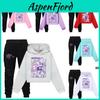 Conjunto de Sudadera con Capucha de Dibujos Animados para Niños Kpop Demon Hunters Hecho de Algodón para Uso Casual
