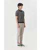 BRENTWOOD [Liberty] Washable Striped Polo Neck Sweater Brwam26512Nyx