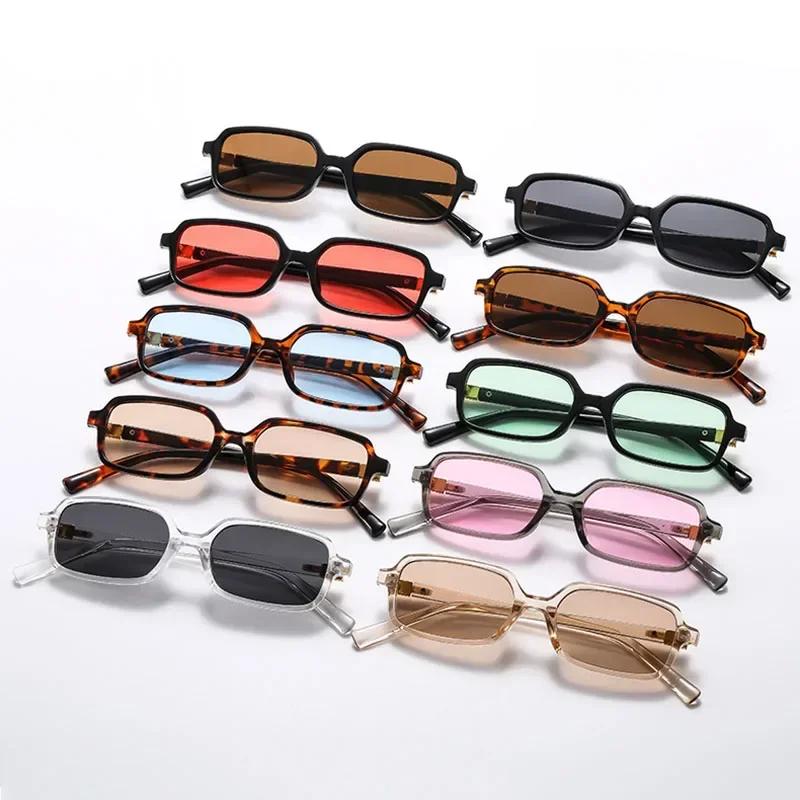 Y2k Style Square Sunglasses for Women Sunscreen Luxury Brand Small Frame Square Sunglasses Vintage Punk Sun Hip Hop Glasses