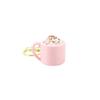 Sundae Ice Cream Mug Keycap Clicker Keychain 3D Printed Cute Fidget Toy Small Christmas Gift for Kids Teens
