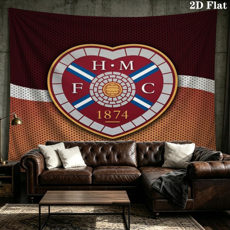 Heart of Midlothian Printed Tapestry – Wall Hanging for Bedrooms, Dorms, and Home Decor