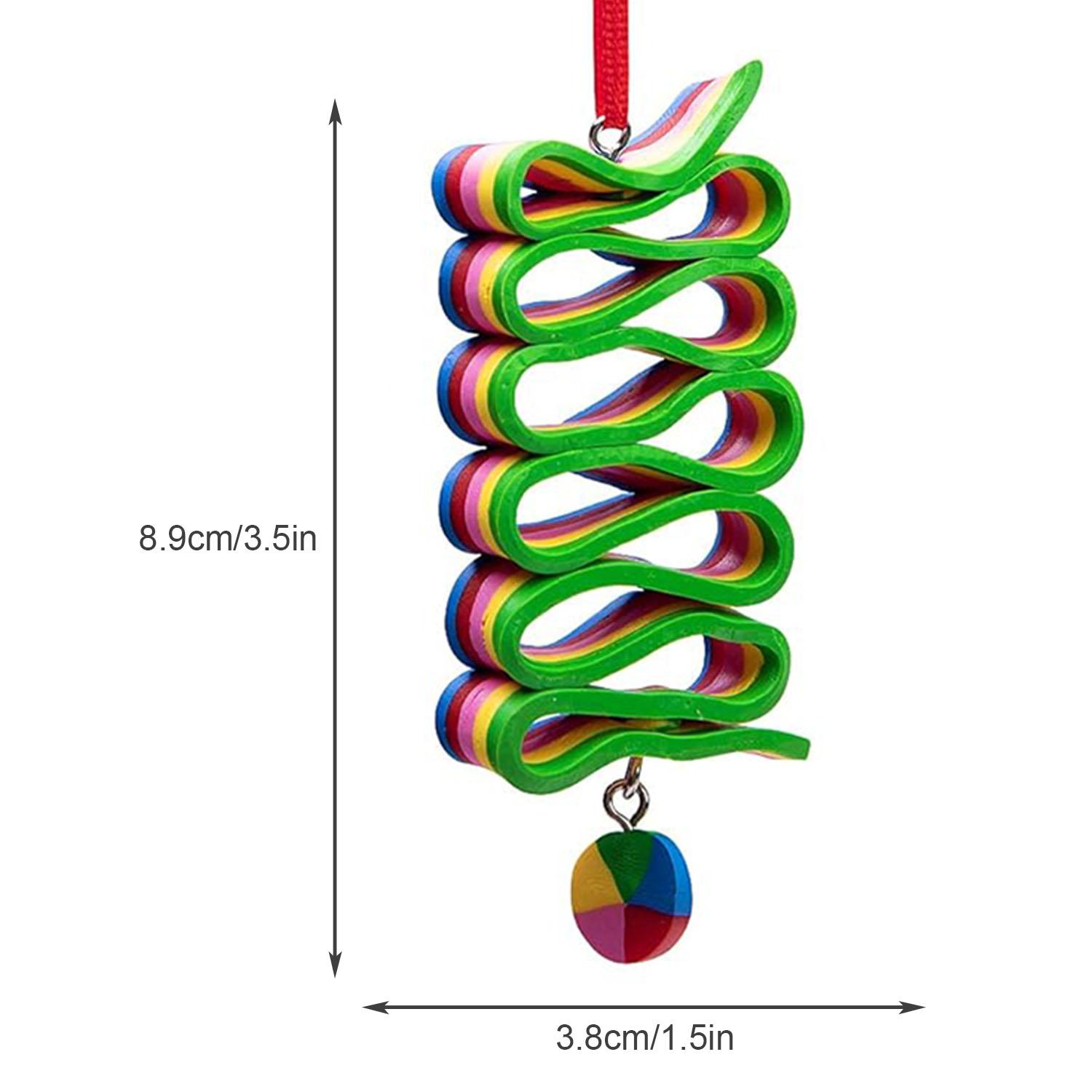 

7pcs Christmas Lollipop Ornaments- Rainbow Lollipop Hanging Ornaments-Christmas Candies Ornament for Xmas Tree Party Decoration
