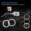 2PCS LED Angel Eyes Lights RGB APP Bluetooth Halo Rings For Car Motorcycle Truck