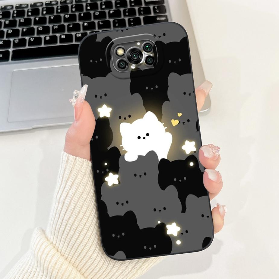 For Xiaomi Poco X3 NFC Case PocoX3 Pro Cute Funny Cartoon Cover Soft Silicone Case For Xiaomi Poco X3 Pro PocoX3 NFC Shell Coque