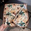 Luxury Brand 100% Natural Silk Scarf Women Design Small Square Shawl Hair Ribbon Headband Fashion Neckerchief Bandana