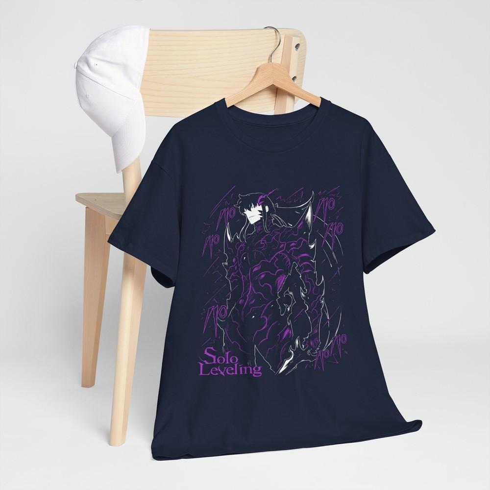 Solo Leveling Tshirt Sung Jinwoo Horror Anime Unisexga Black Gifts Anime Shirt M
