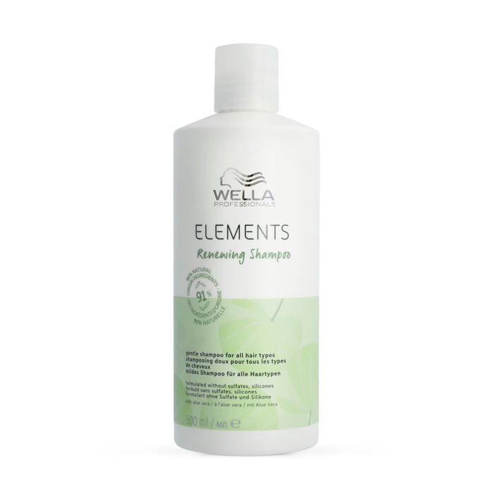 Wella Professionals Elements Shampoing régénérant sans sulfate pour tous types de cheveux 500ml