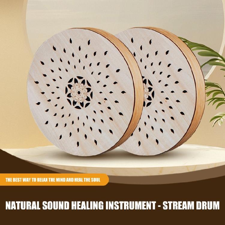 Soothing Water Sound Effect Drum Outdoor Percussion Instrument Sound Simulator for Garden and Meditation Session