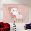 Cute Bear Cartoon Hanging Cloth Office Living Room Tapestry Home Wall Decoration Tapestry