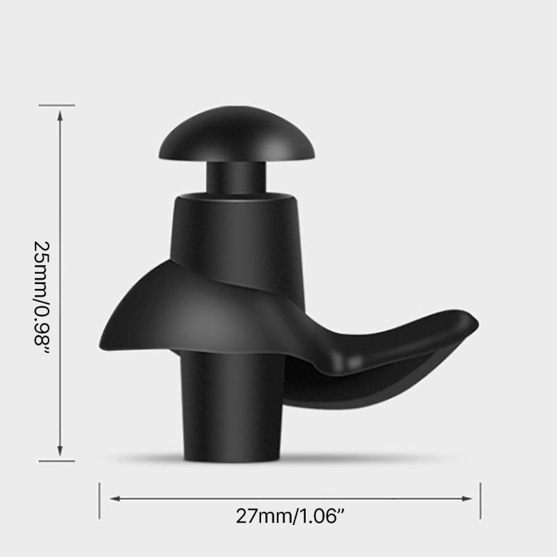 1 Pair Waterproof Swimming Ear Plugs Reusable Silicone Swimmers Earplug Ear Protections Ear Plugs for Showering Swimming