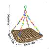 Bird Cage Accessories with Parrot Lounger And Handmade Swing for Macaw Parakeet Finches