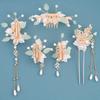 5-piece Set Featuring Vintage Floral and Tassel Designs, Handmade Hanfu Hair Accessories, Elegant Classical Artificial Flo
