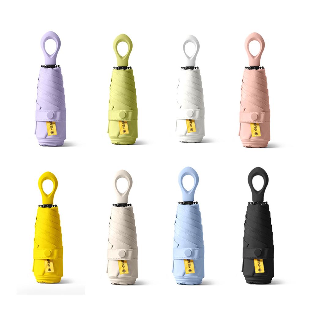 Lightweight Mini Folding Rain Umbrella Portable Travel Size Sun Umbrella for Outdoor Use UV Protections