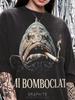 Mi Bomboclat Smoking Fish Fishing Lover Comfort Colors® Tshirt, Funny Animal Meme Wildlife Nature Vintage Bootleg 90s Graphic Tee