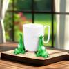 3Pcs Resin Handstand Frog Planter Pot Feet Miniature Frog Figurines Planter  for Home