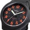 [Casio] Standard STANDARD Analog Quartz Watch MW-240-4BV, No Cosmetic Case, Men's, Black x Orange...