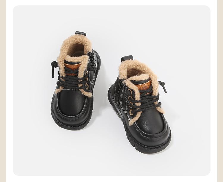 Winter Fleece-Lined Baby Boots: Versatile Boys' & Girls' Walking Shoes