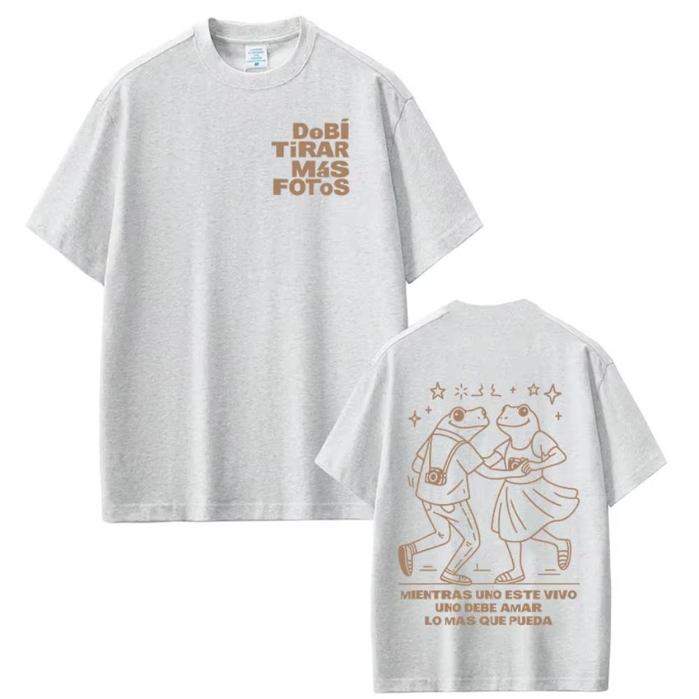 

Rapper Bad Bunny Debi Tirar Mas Fotos DTMF Merch T Shirt Unisex Women Clothing Fashion Harajuku Tshirt Casual Short Sleeve Tshirt 4XL