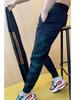 Men's Stylish Ice Silk Quick-Dry Harem Pants - Spliced, Fashionable, Versatile, and Trendy for Spring and Summer.