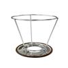 304 Stainless Steel Double-Layer Coffee Filter with Stand - Paper-Free Drip Funnel for Hand-Brewed Coffee