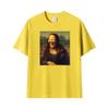 Mona Lisa Lustiges Meme Künstler Grafik T-Shirts Unisex Kleidung Cooles Vintage Streetwear T-Shirts Sommer Übergröße Lässiges T-Shirt Oberteile