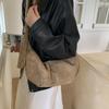 2025 Korean Suede Crescent Dumpling Shoulder Bag – Versatile, Solid Color Casual Crossbody