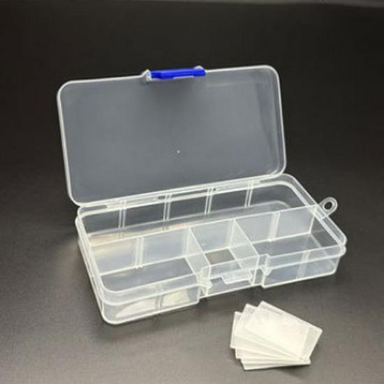 10-Grid Detachable Plastic Storage Box for Tools and Accessories