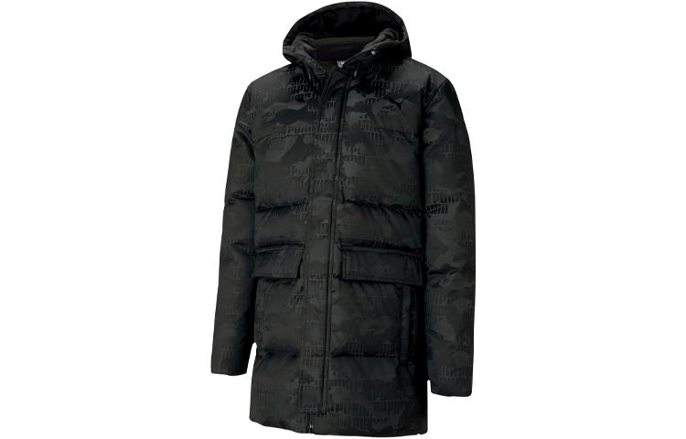 PUMA Down Jackets Men s Black Hooded Moderate 585502-01 S