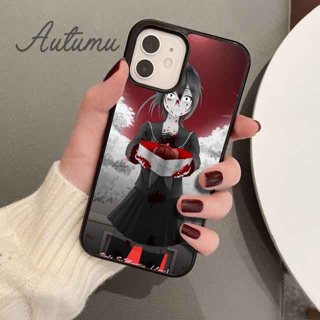 Yandere Chan Ayano Aishi Phone Case for iPhone 11 12 13 14 Pro Max Mini X XR XS SE 2020 6S 7 8 Plus Samsung Galaxy S21 S22 Cover