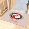 Christmas Cartoon Carpet Mat Rug Santa Reindeer Snowman Home Decoration Festive Entryway Decor Floor Mat with Merry Christmas