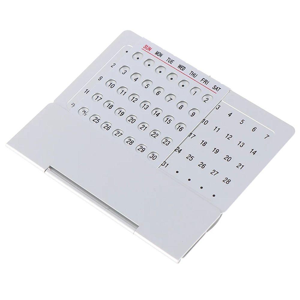 Zinc Zinc Alloy Desk Decor For Home English 100 Years Calendar Perpetual Calendar Metal Calendar Calendar