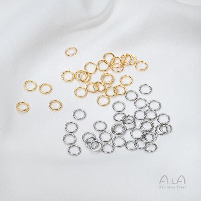 Titanium Steel Non-Fading Jump Rings for DIY Jewelry - Bendable Connection Rings for Bracelets & Necklaces
