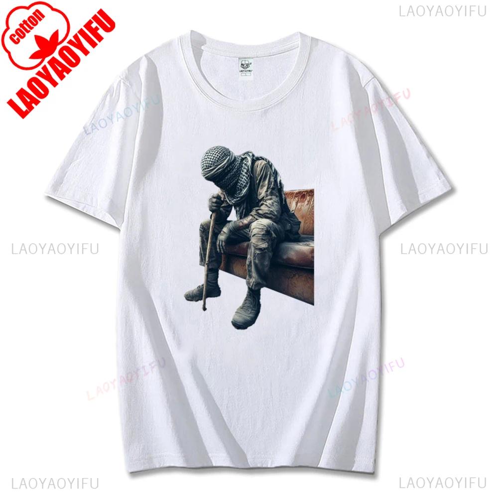 

Hamas Printing Women Tshirt Mourn Martyrs Yahya Sinwar Streetwear Vintage Man Tees Shirt Comfort Cotton Man s Short-sleev Tops 4XL