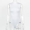 Women’s Sleeveless Mock Turtle Neck Bodysuit T-Shirt Soft Slim Fit Stretchy Layer Top Classic Jumpsuit