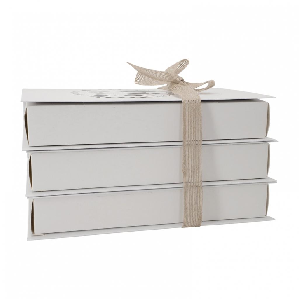 3Pcs Stacked Simulation Books Charming Rustic Decor Items for Home Styling