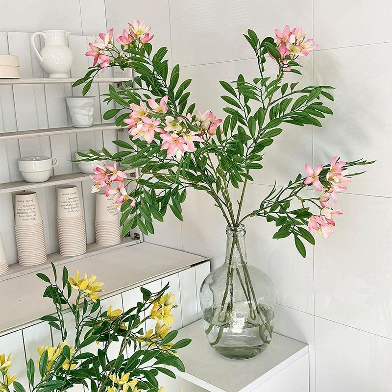 Artificial Plants Flowers Decoration Outdoor Home Garden Fake Plant Ornament Artificial Flowers For Vases Accessories Room Decor