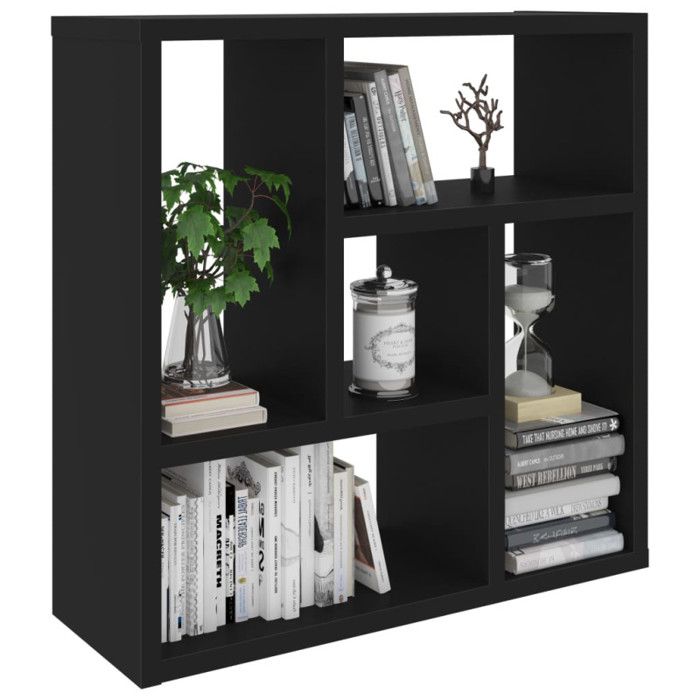 VidaXL Étagère murale Noir 45,1x16x45,1 cm Bois d ingénierie 802949